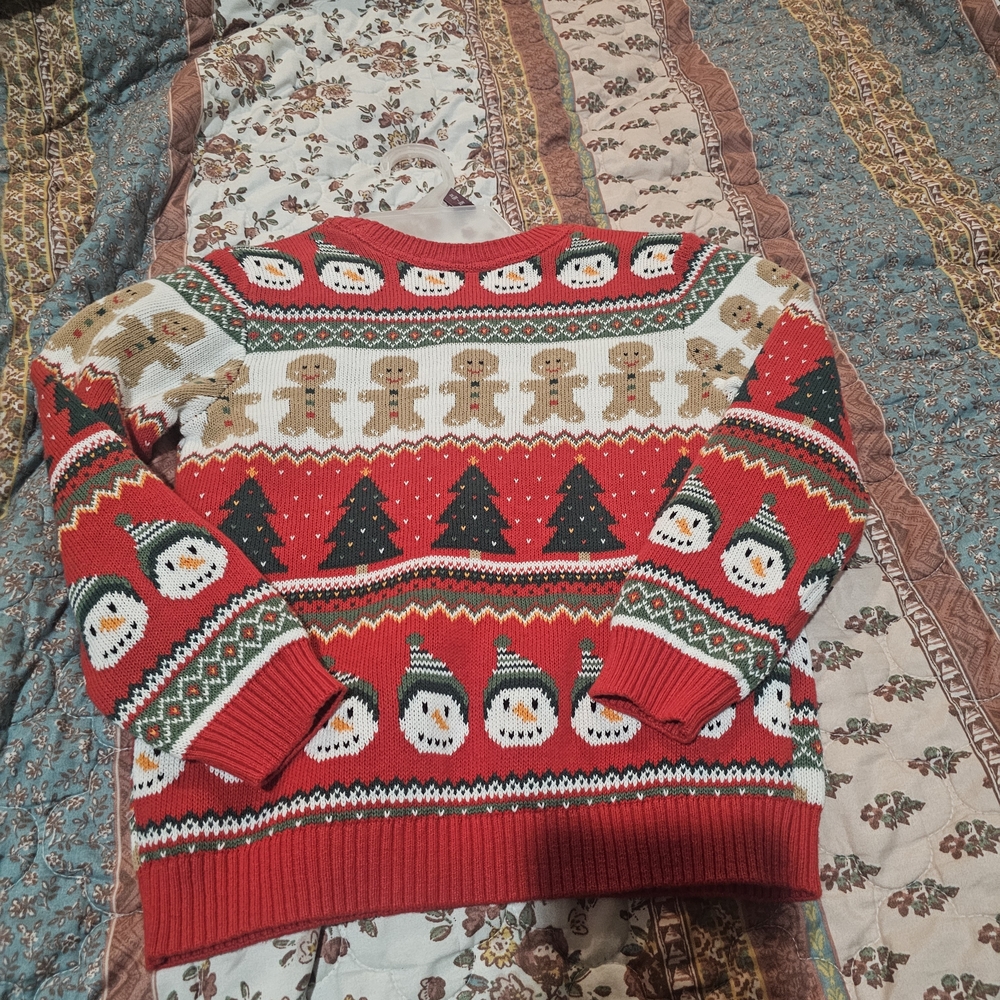 Gymboree Multicolor Knit Holiday Sweatee